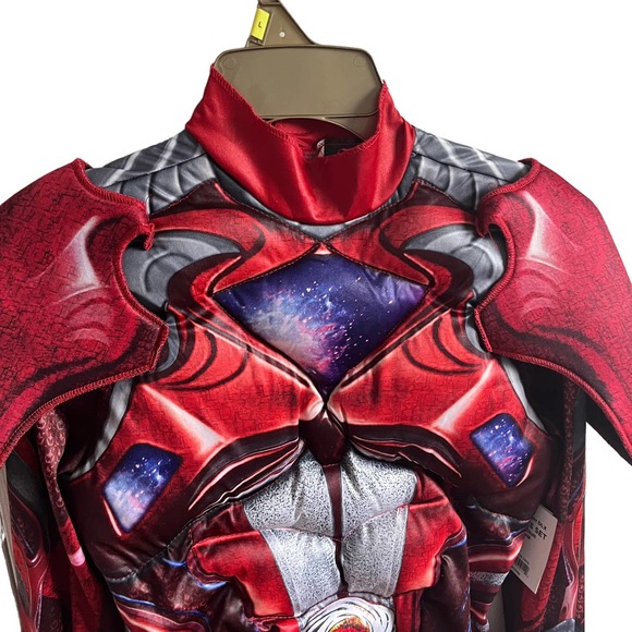 Power Ranger Red and Silver Kids Costume - Picture 5 of 10